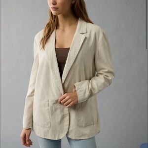 American Eagle AE Linen-Blend Blazer
Sz L